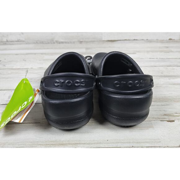 CROCS Unisex Black Bistro Vent Clogs Slip Resistant Shoes Women's 6/Men's 4 - Picture 4 of 8